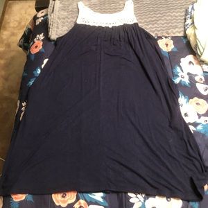 Nina Leonard crotchet top dress